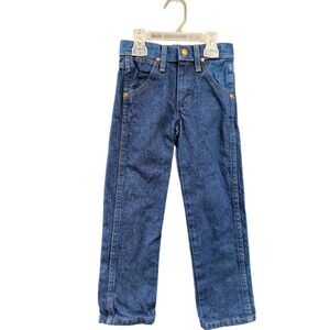 Wrangler Boys Dark Wash Jeans Size 6 Slim